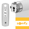 Corti Fiber Glass Roller blinds Motor-with-SOMFY-remote-control