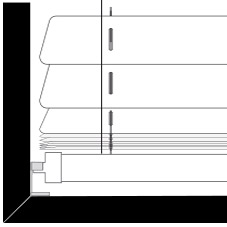 CORTINADECOR 25mm aluminium Venetian blinds Final-guided-clamping