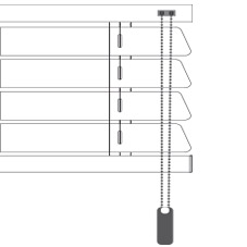 CORTINADECOR 25mm aluminium Venetian blinds Chain-Mono-command