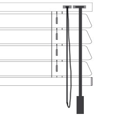 CORTINADECOR 16 mm aluminium Venetian blinds Manual-cordon