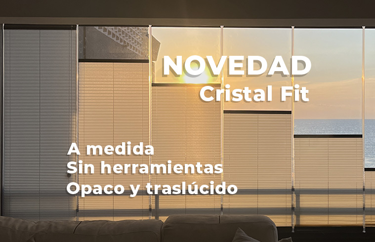 Plisadas sin taladrar cristal fit