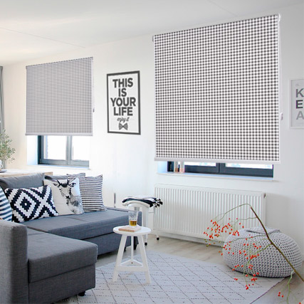 Vichy roller blinds